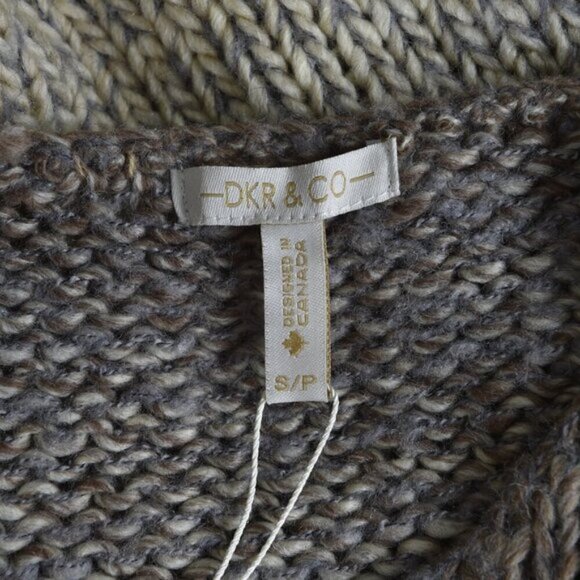 NWT DKR & Co Knit Ombre Wool Blend Sweater Brown Size Small - Picture 8 of 14